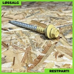 Montageskrue - 4,8x60 mm - Farmer - RAL 1002 Gul - 100 stk.