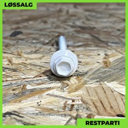 Montageskrue - 4,8x60 mm - Farmer - RAL 9002 Grhvid - 100 stk.