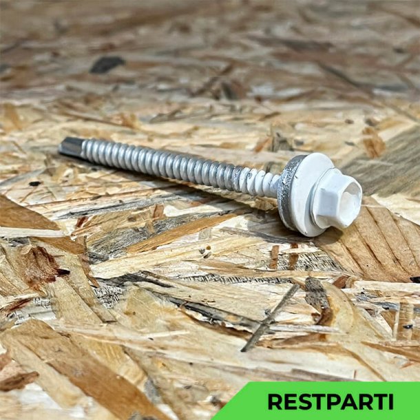 Montageskrue - 4,8x60 mm - Farmer - RAL 9002 Grhvid - 100 stk.