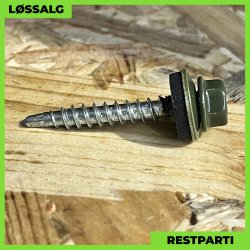 Montageskrue - 4,8x35 mm - Farmer - RAL 6003 Olivengrn - 250 stk.