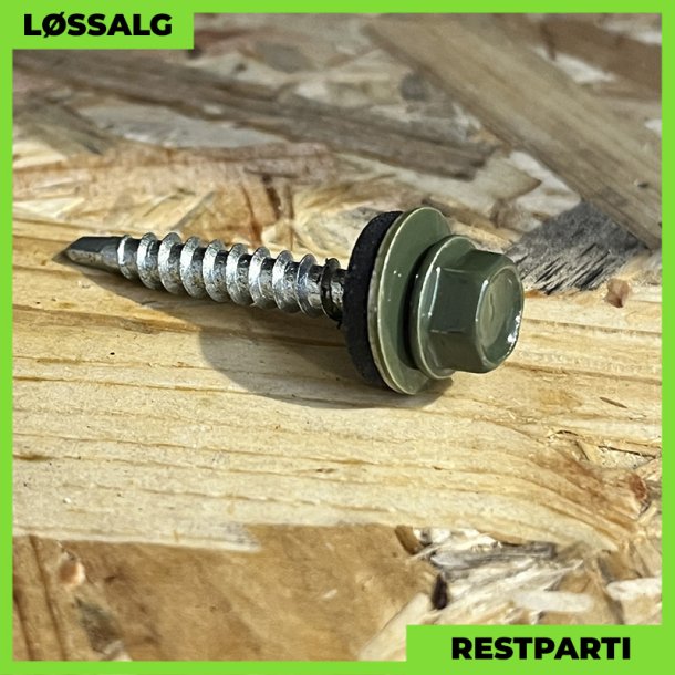 Montageskrue - 4,8x35 mm - Farmer - RAL 6003 Olivengrn - 250 stk.