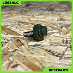Skrue til stl - 4,8x19 mm - Farmer - RAL 6020 Grn - 250 stk.
