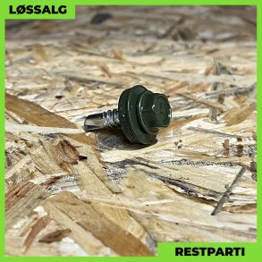 Skrue til stl - 4,8x19 mm - Farmer - RAL 6020 Grn - 250 stk.