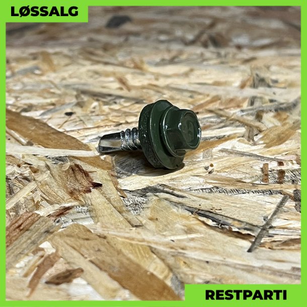 Skrue til stl - 4,8x19 mm - Farmer - RAL 6020 Grn - 250 stk.