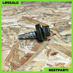 Overlapskrue - 4,8x20 mm - Farmer - RAL 6007 Mrkegrn - 250 stk.