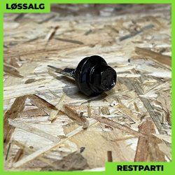 Skrue til stlse - 4,8x19 mm - Farmer - RAL 9005 Sort - 100 stk.