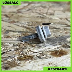 Skrue til stlse - 4,8x19 mm - Farmer - RAL 7044 Lysegr - 100 stk.