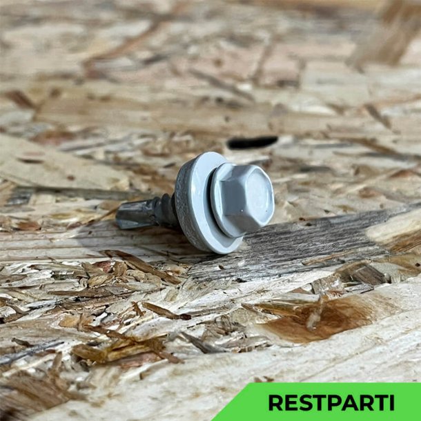 Skrue til stlse - 4,8x19 mm - Farmer - RAL 7044 Lysegr - 100 stk.