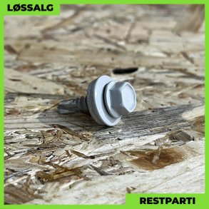 Skrue til stlse - 4,8x19 mm - Farmer - RAL 7044 Lysegr - 100 stk.