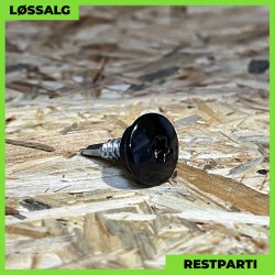 Skrue til stlse - 4,8x19 mm - TTAP Torx - RAL 9005 Sort - 100 stk.