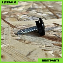 Overlapskrue - 4,8x20 mm - TTAP Torx - RAL 9005 Sort - 100 stk.