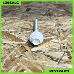 Montageskrue - 4,8x60 mm - Farmer - RAL 9010 Hvid - 100 stk.