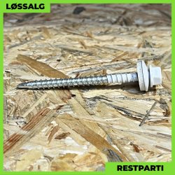 Montageskrue - 4,8x60 mm - Farmer - RAL 9010 Hvid - 100 stk.