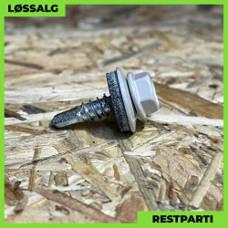 Skrue til stlse - 4,8x19 mm - Farmer - RAL 7044 Lysegr - 250 stk.