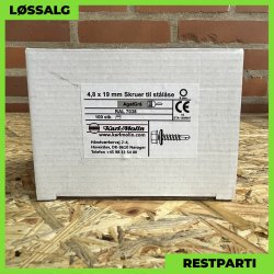 Skrue til stlse - 4,8x19 mm - Farmer - RAL 7038 Lysegr - 100 stk.