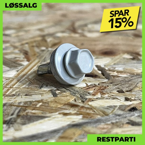 Skrue til stlse - 4,8x19 mm - Farmer - RAL 7038 Lysegr - 100 stk.