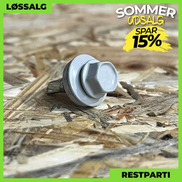 Skrue til stlse - 4,8x19 mm - Farmer - RAL 7038 Lysegr - 100 stk.