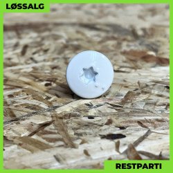 Skrue til stlse - 4,8x19 mm - Torx - RAL 9010 Hvid - 100 stk.