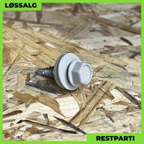 Overlapskrue - 4,8x20 mm - Farmer - RAL 7038 Lysegr - 100 stk.