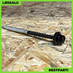 Montageskrue - 4,8x80 mm - Farmer - RAL 9005 Sort - 100 stk.