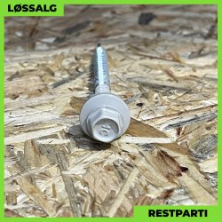 Montageskrue - 4,8x60 mm - Farmer - RAL 7044 Lysegr - 100 stk.