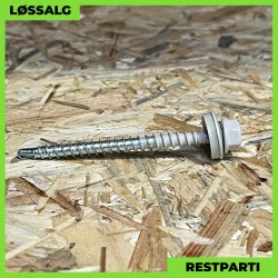 Montageskrue - 4,8x60 mm - Farmer - RAL 7044 Lysegr - 100 stk.