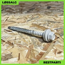 Montageskrue - 4,8x60 mm - Farmer - RAL 7044 Lysegr - 100 stk.