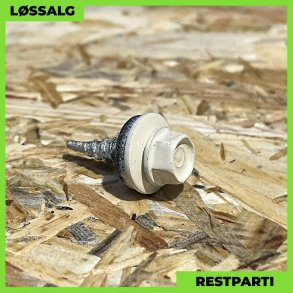 Overlapskrue - 4,8x20 mm - Farmer - RAL 1015 Beige - 250 stk.