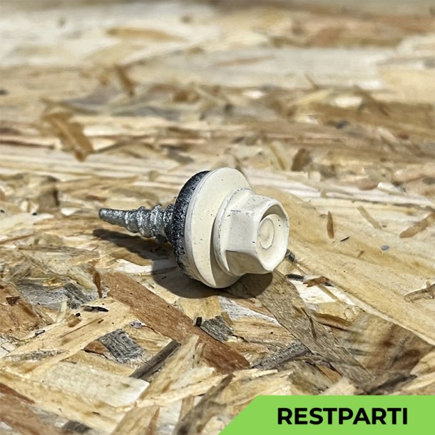 Overlapskrue - 4,8x20 mm - Farmer - RAL 1015 Beige - 250 stk.