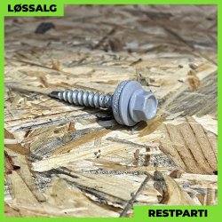 Montageskrue - 4,8x35 mm - Farmer - RAL 7040 Lysegr - 250 stk.