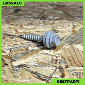 Montageskrue - 4,8x35 mm - Farmer - RAL 7040 Lysegr - 250 stk.