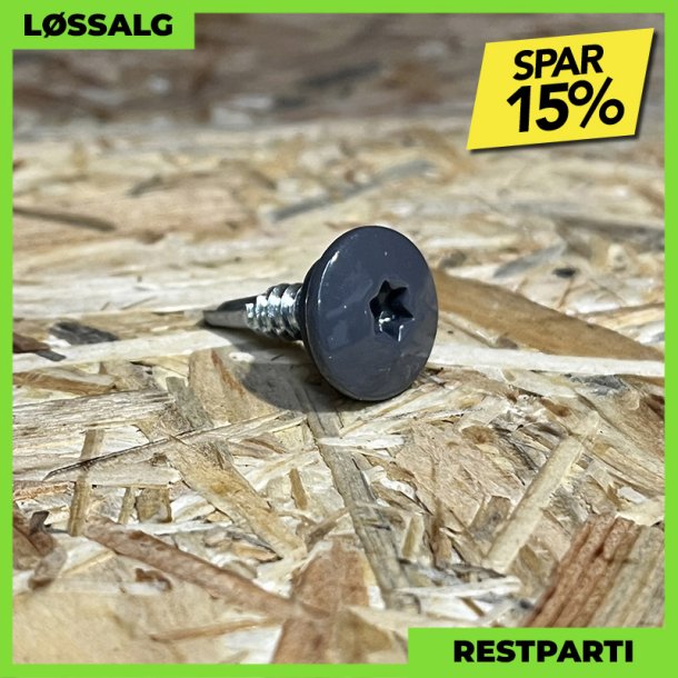 Skrue til stlse - 4,8x19 mm - TTAP Torx - RAL 7024 Grafitgr - 100 stk.