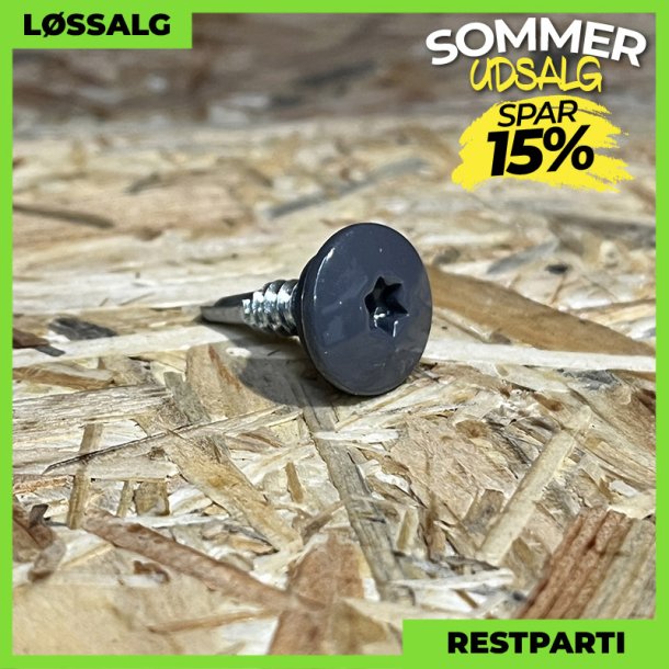 Skrue til stlse - 4,8x19 mm - TTAP Torx - RAL 7024 Grafitgr - 100 stk.