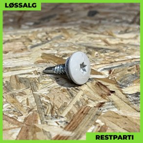 Skrue til stlse - 4,8x19 mm - TTAP Torx - RAL 7044 Lysegr - 100 stk.