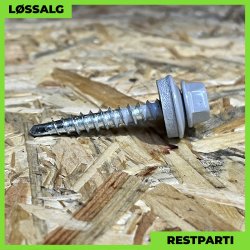 Montageskrue - 4,8x35 mm - Farmer - RAL 7040 Lysegr - 100 stk.