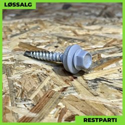 Montageskrue - 4,8x35 mm - Farmer - RAL 7040 Lysegr - 100 stk.