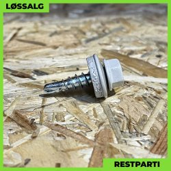 Overlapskrue - 4,8x20 mm - Farmer - RAL 7044 Lysegr - 250 stk.