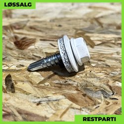 Skrue til stlse - 4,8x19 mm - Farmer - RAL 9010 Hvid - 250 stk.