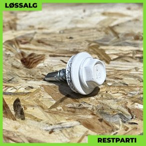 Skrue til stlse - 4,8x19 mm - Farmer - RAL 9010 Hvid - 250 stk.