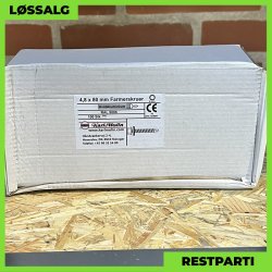 Montageskrue - 4,8x80 mm - Farmer - RAL 9006 Silver - 100 stk.