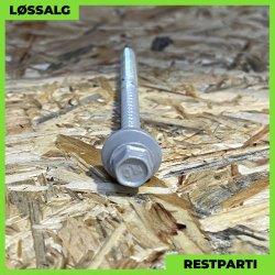 Montageskrue - 4,8x80 mm - Farmer - RAL 9006 Silver - 100 stk.