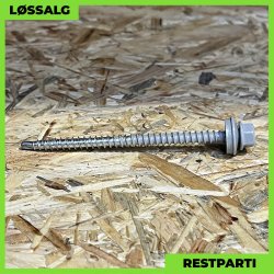 Montageskrue - 4,8x80 mm - Farmer - RAL 9006 Silver - 100 stk.