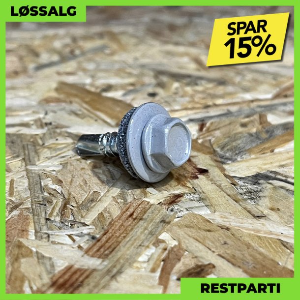 Skrue til stlse - 4,8x19 mm - Farmer - RAL 9006 Silver - 250 stk.