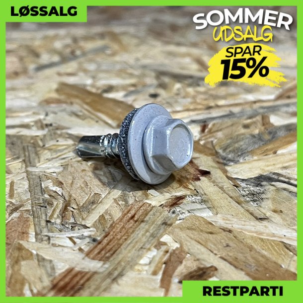 Skrue til stlse - 4,8x19 mm - Farmer - RAL 9006 Silver - 250 stk.