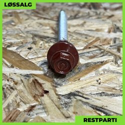 Montageskrue - 4,8x60 mm - Farmer - RAL 3009 Mrkerd - 200 stk.