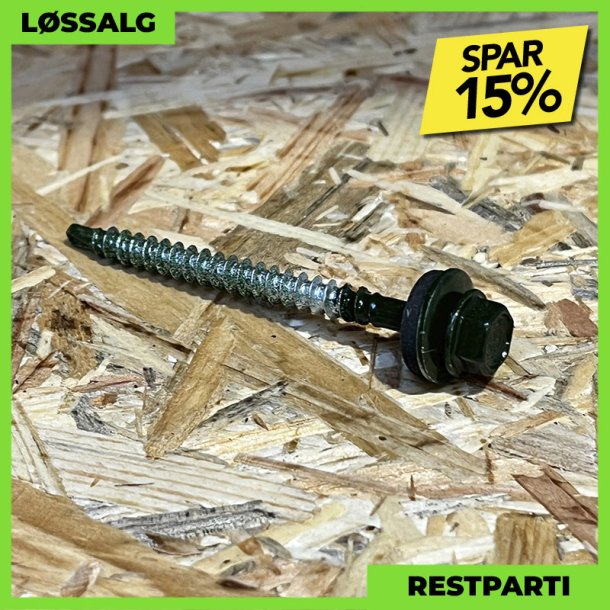 Montageskrue - 4,8x60 mm - Farmer - RAL 6007 Grn - 200 stk.