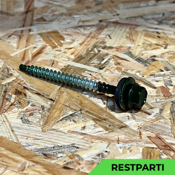 Montageskrue - 4,8x60 mm - Farmer - RAL 6007 Grn - 200 stk.