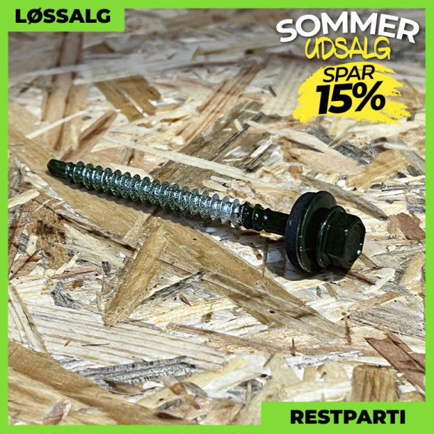 Montageskrue - 4,8x60 mm - Farmer - RAL 6007 Grn - 200 stk.