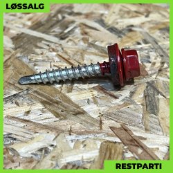 Montageskrue - 4,8x35 mm - Farmer - RAL 3013 Svenskrd - 250 stk.