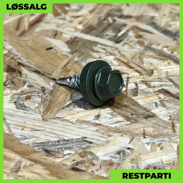 Overlapskrue - 4,8x20 mm - Farmer - RAL 6020 Grn - 250 stk.